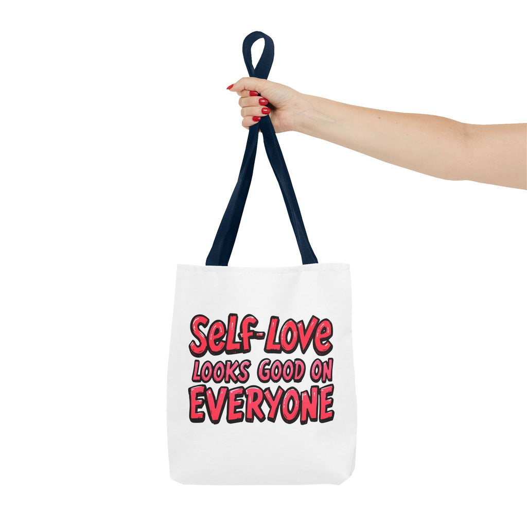 Self-Love Tote Bag, Motivational Bag, Gift for Her, Eco-Friendly Carryall, Affirmation Tote