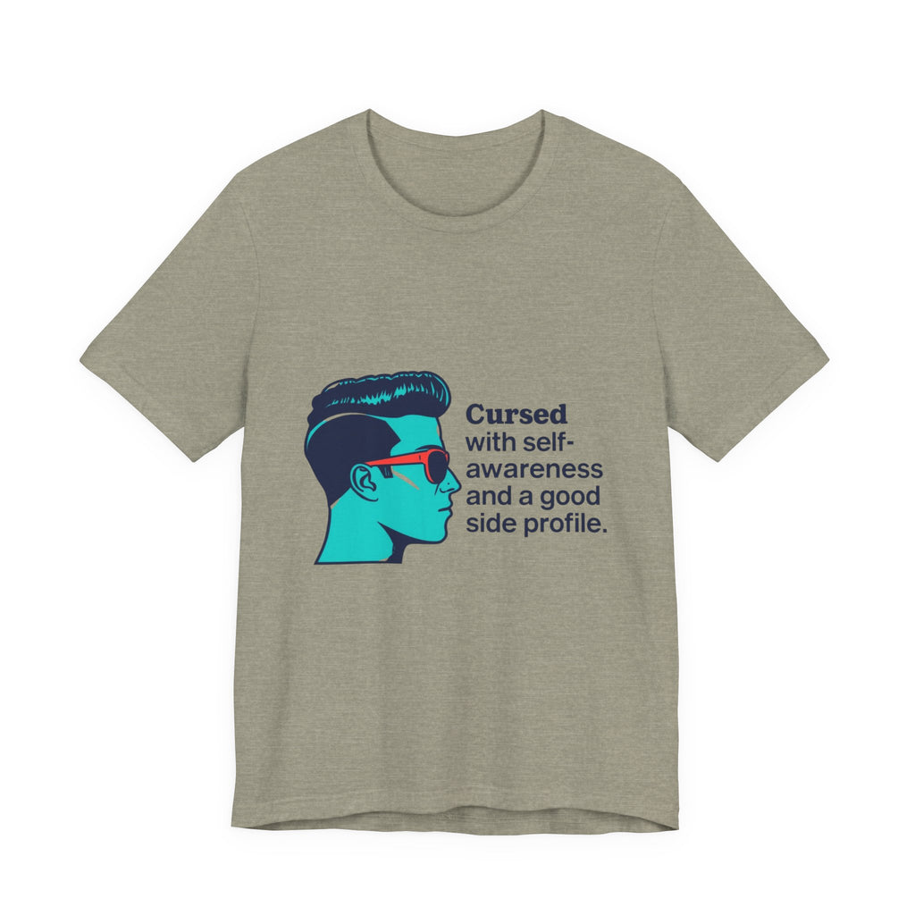 Cursed Self-Awareness T-Shirt, Funny Tee, Gift for Him, Casual Wear, Humor Shirt, Unique Gift Idea