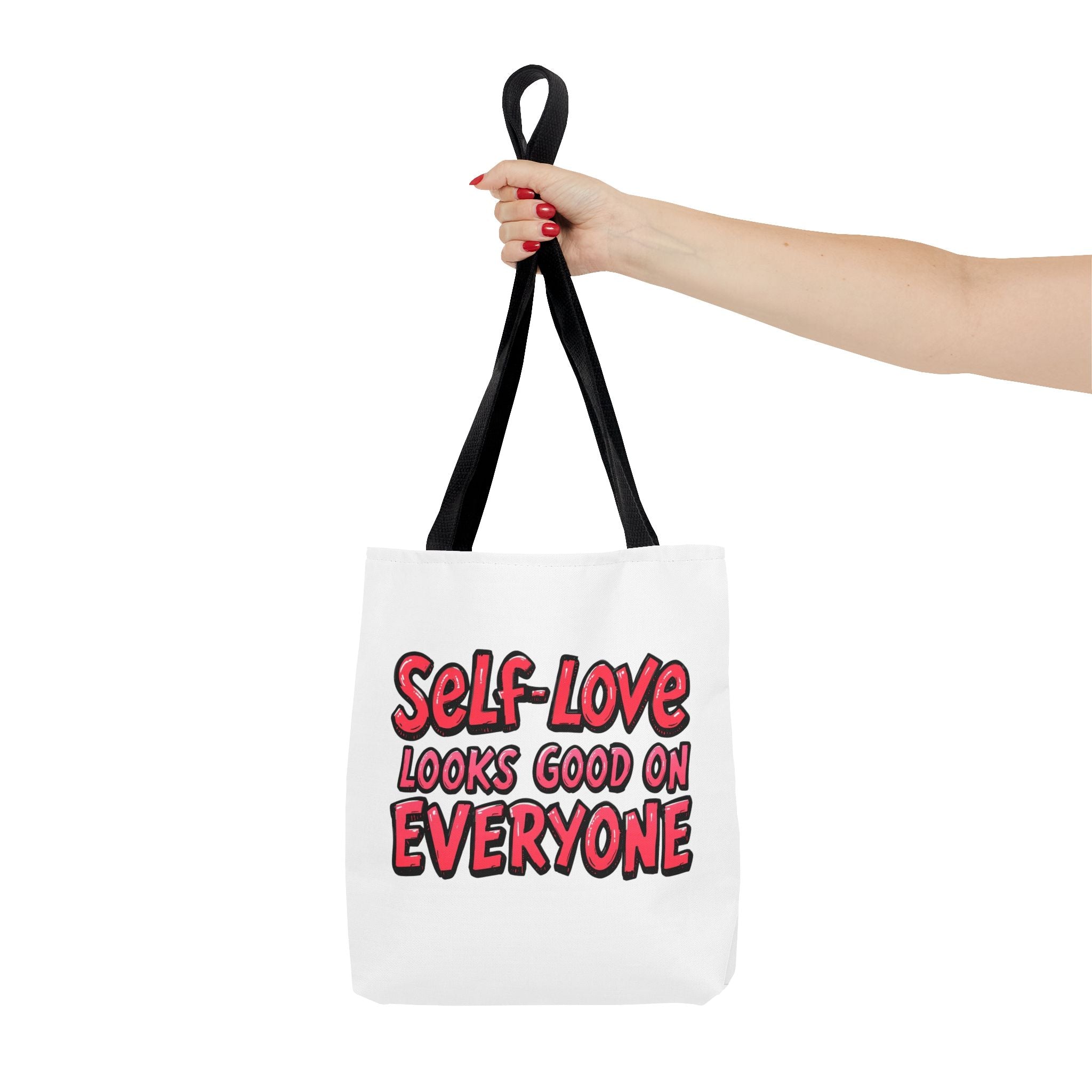 Self-Love Tote Bag, Motivational Bag, Gift for Her, Eco-Friendly Carryall, Affirmation Tote