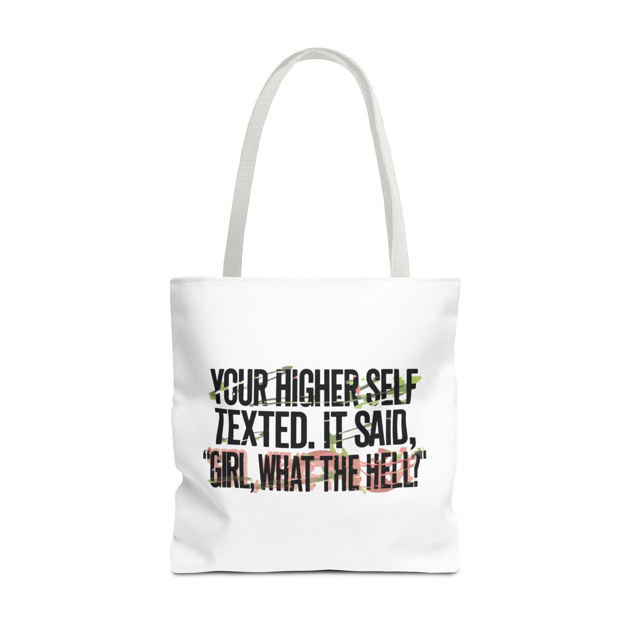 Vibrant Tote Bag - Your Higher Self Texted, Chic Accessory, Gift for Her, Inspirational, Everyday Use, Shopping Bag