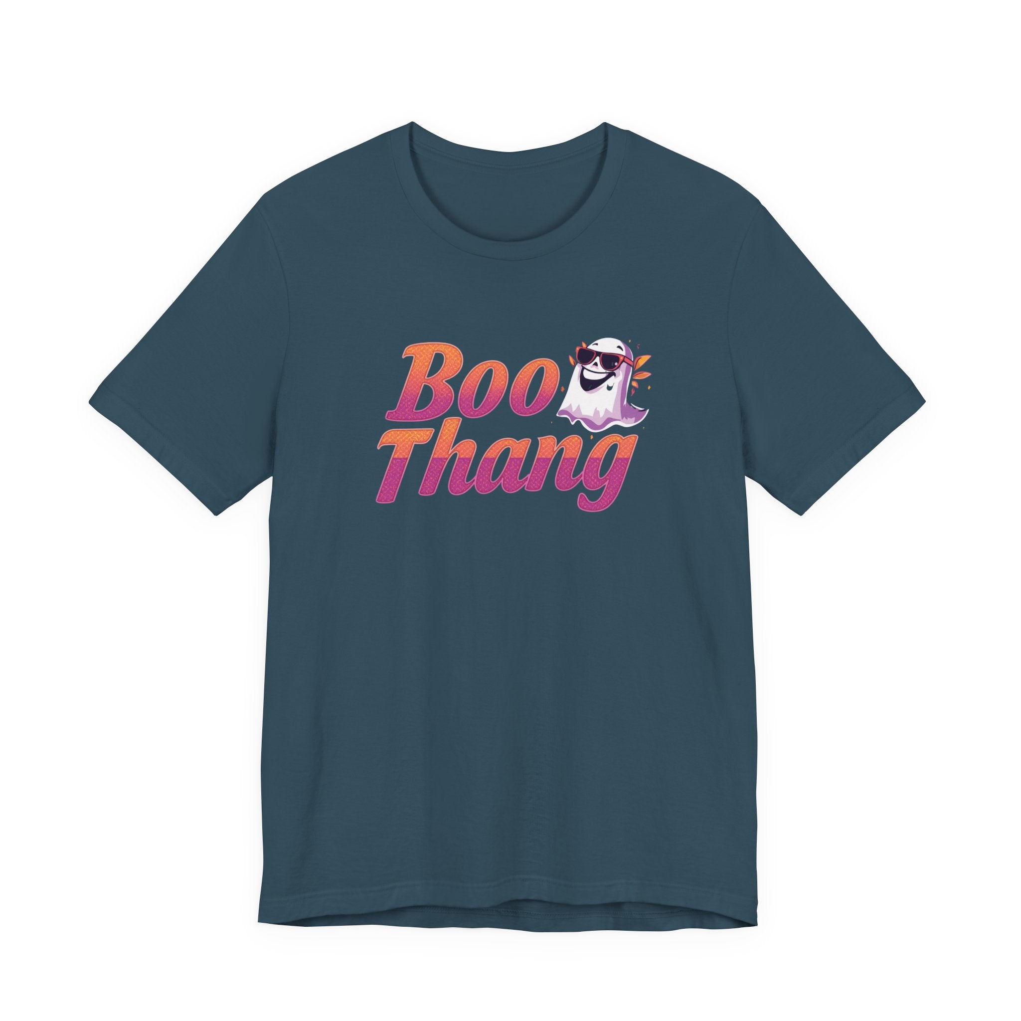 Boo Thang Graphic Tee - Fun Unisex Jersey Short Sleeve T-Shirt, Casual Wear, Gift for Friends, Halloween Apparel, Cute Cat Lover Tee