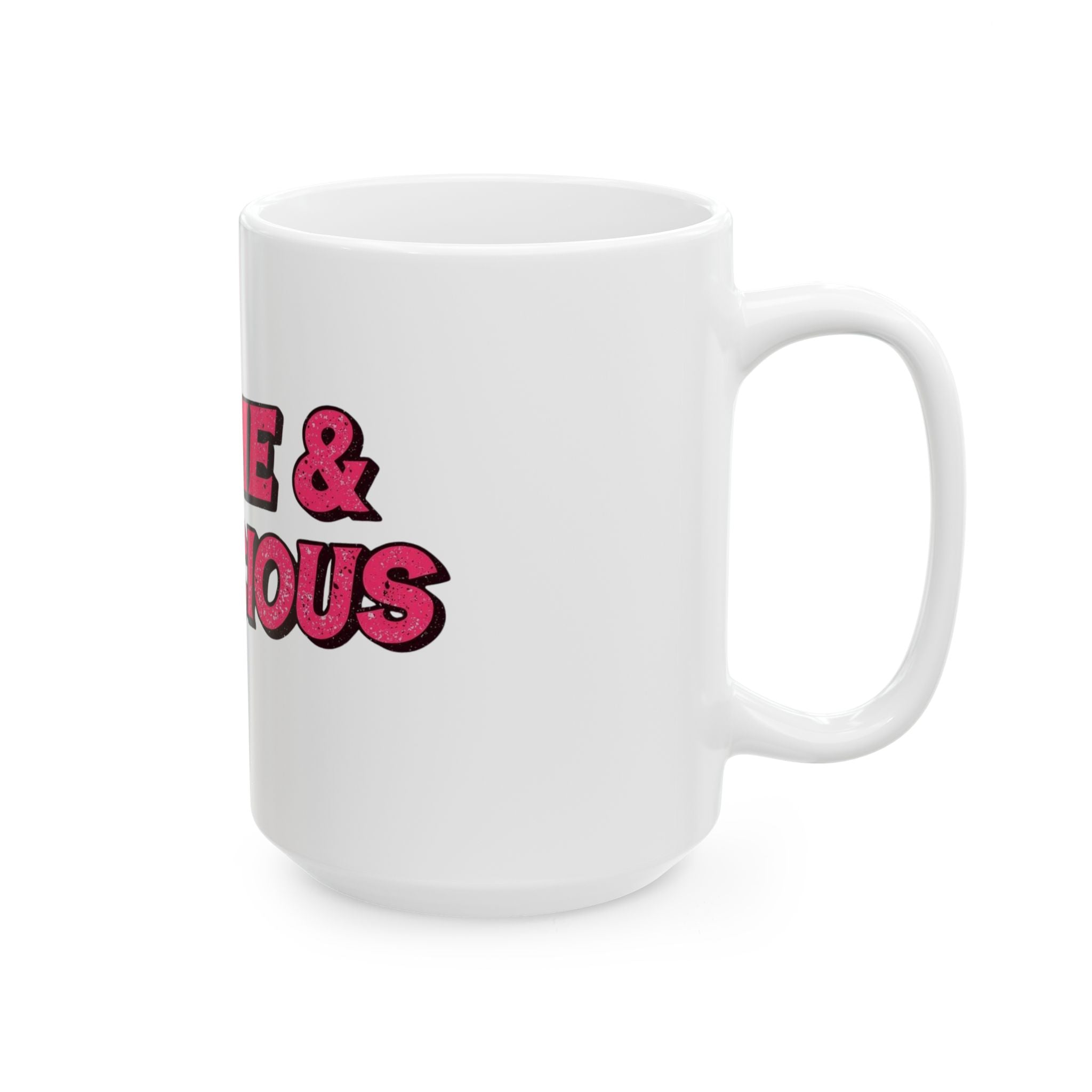 Femme & Ferocious Ceramic Mug | Empowering Gift for Her, Coffee Lover, Tea Drinkers, Birthday, Self-Care, Inspirational