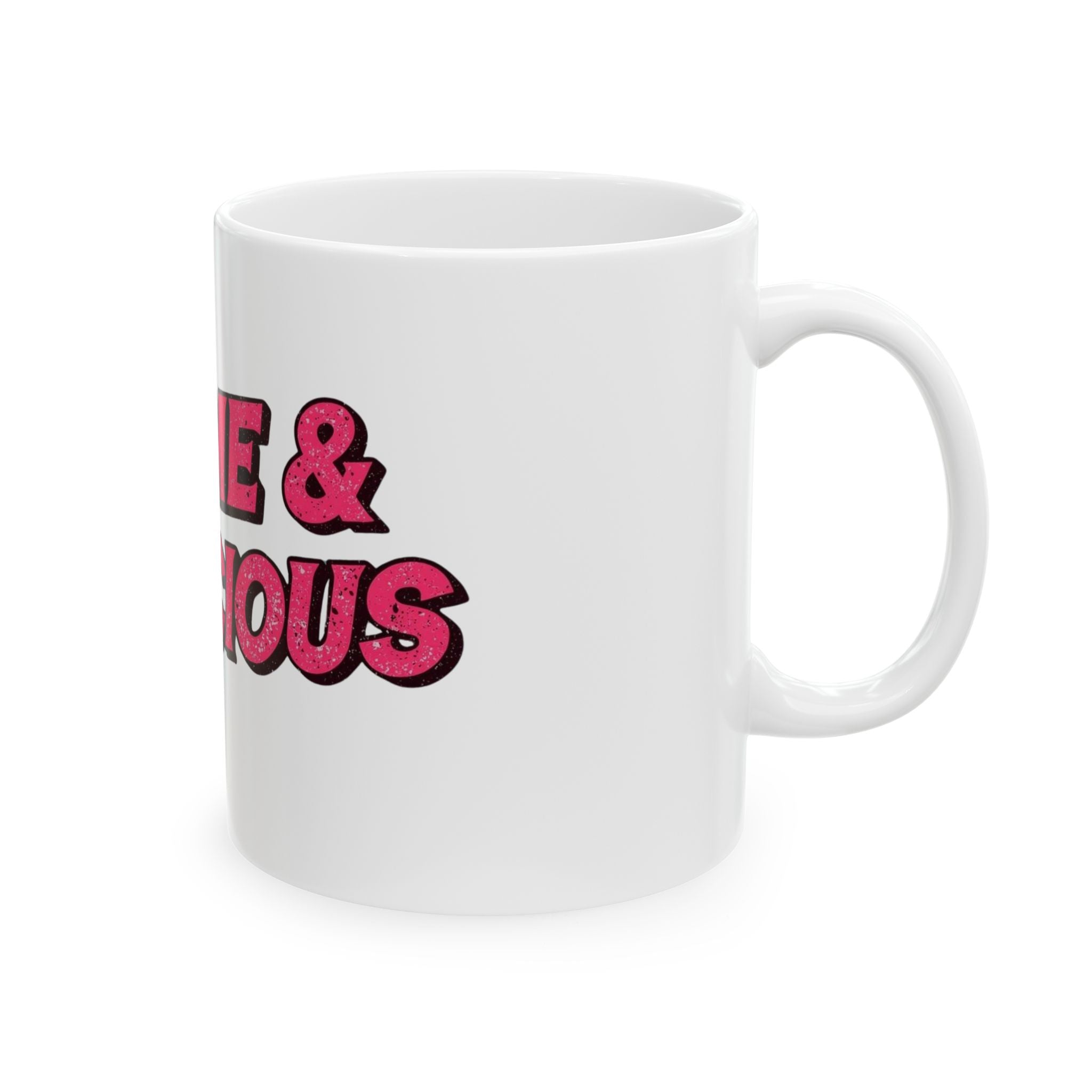 Femme & Ferocious Ceramic Mug | Empowering Gift for Her, Coffee Lover, Tea Drinkers, Birthday, Self-Care, Inspirational