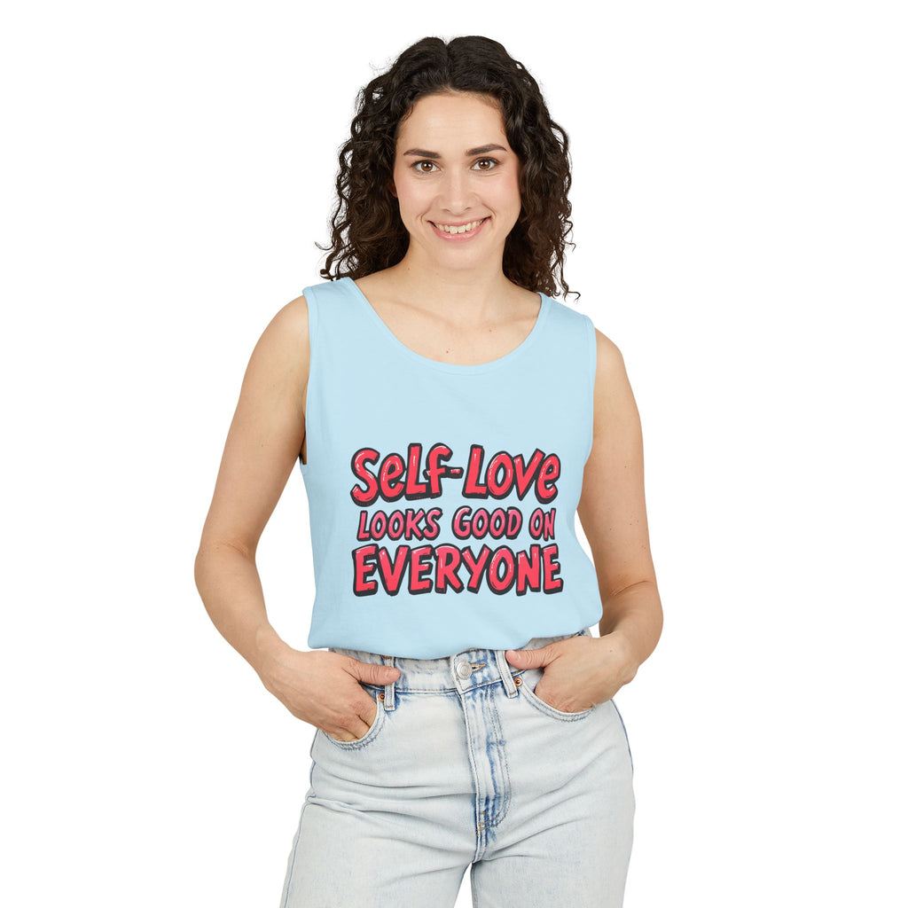 Self-Love Tank Top for Everybody - Affirmation Fashion, Pride Wear, Self-Care Gift, Summer Essential, Casual Comfortable Wear