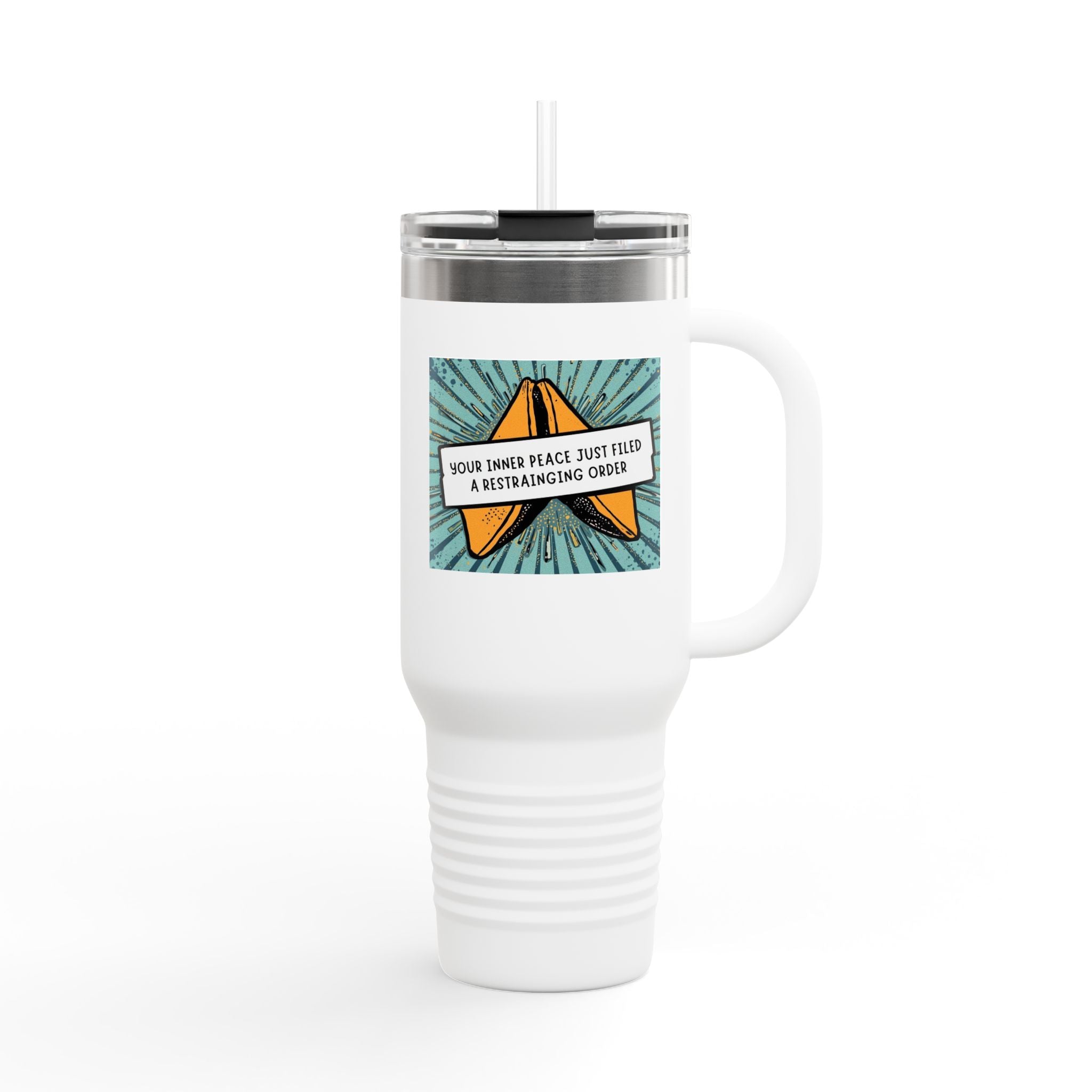 Vibrant Insulated Travel Mug, Adventure-Ready Drinkware, Perfect Gift for Coffee Lovers, Eco-Friendly Travel Mug, Fun Summer Accessory