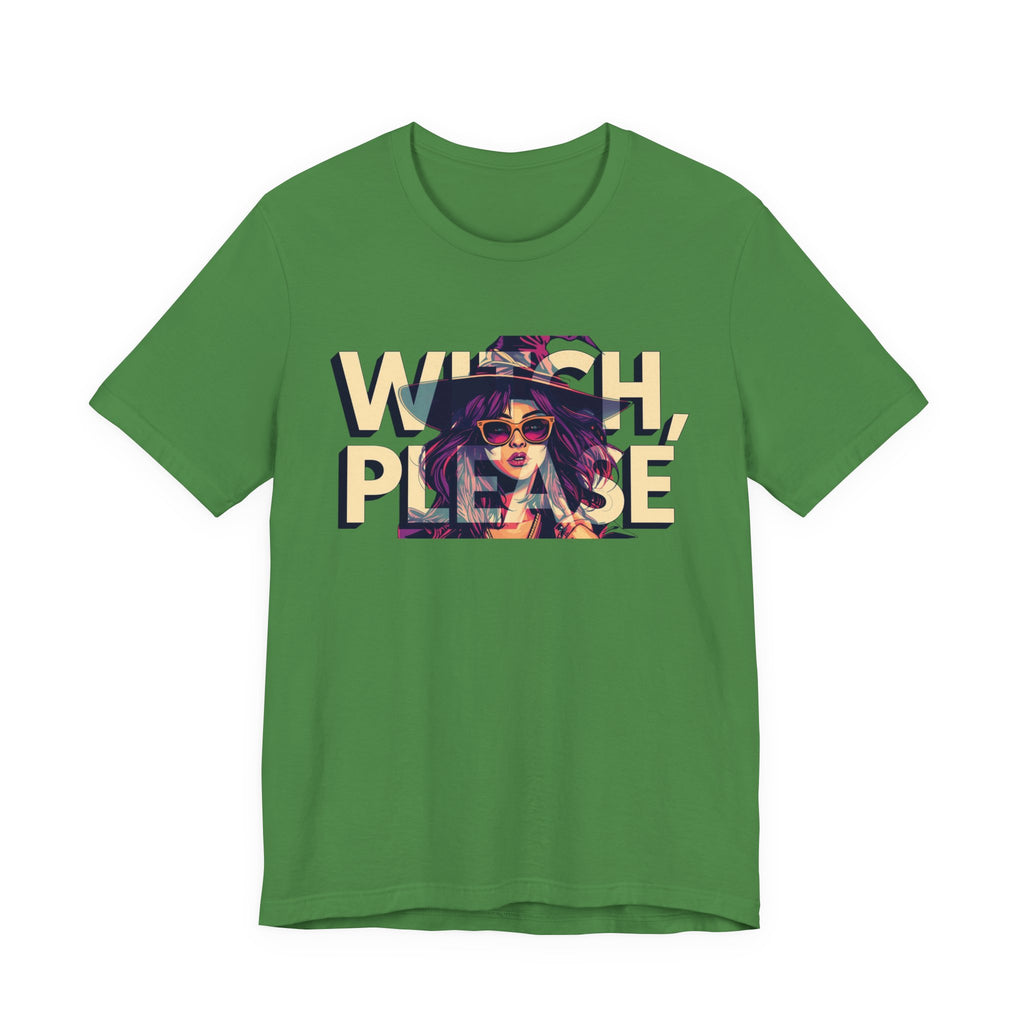 "Witch Please" Funny Halloween Tee, Unisex Jersey Short Sleeve Tee