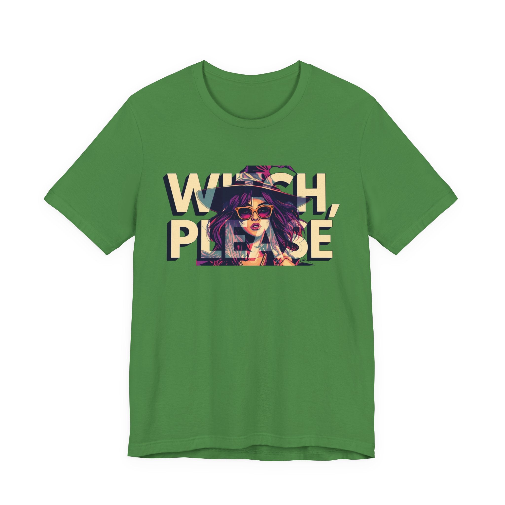 "Witch Please" Funny Halloween Tee, Unisex Jersey Short Sleeve Tee