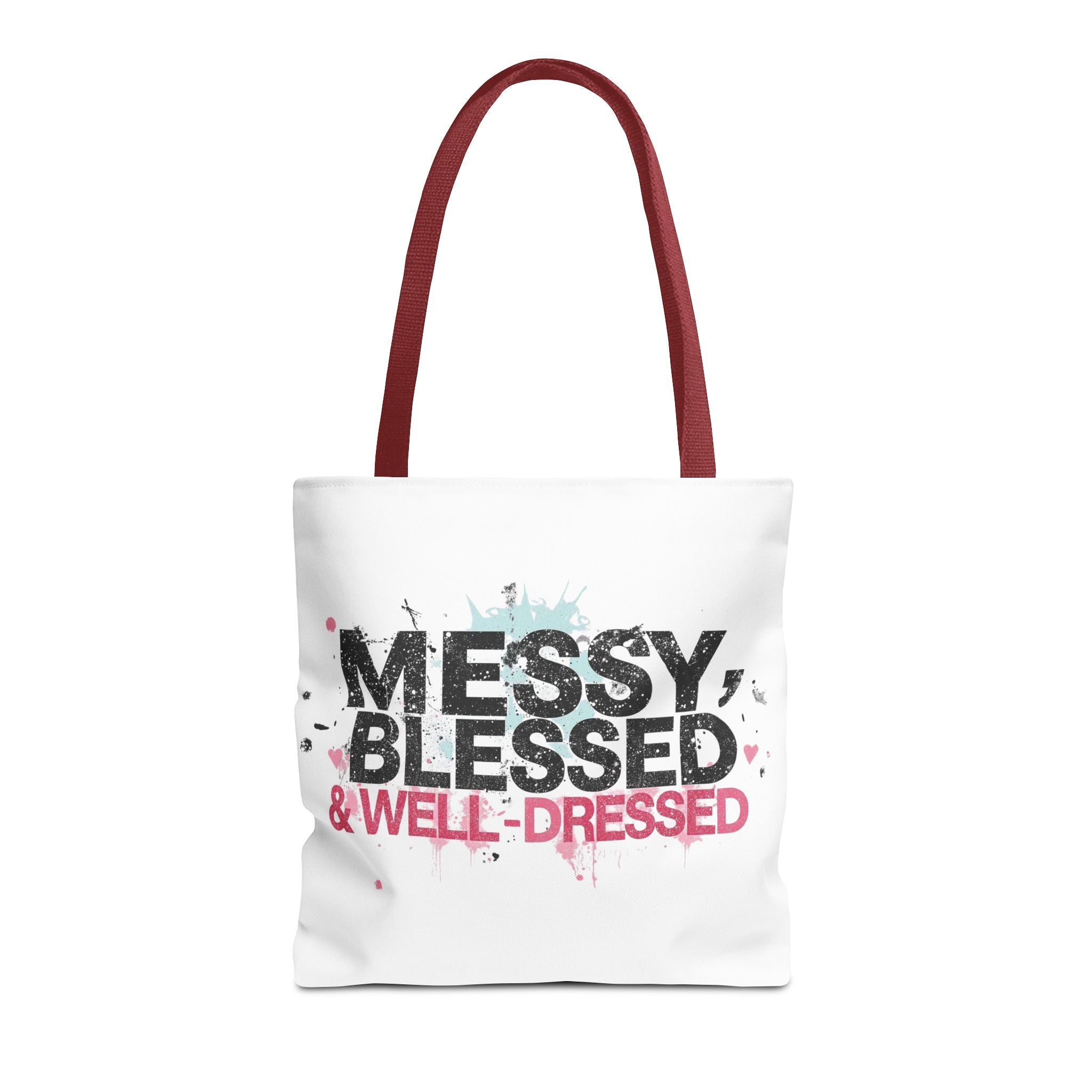 Messy, Blessed & Well-Dressed Tote Bag - Stylish Everyday Companion for Moms, Gifts, Shopping, Beach, Travel