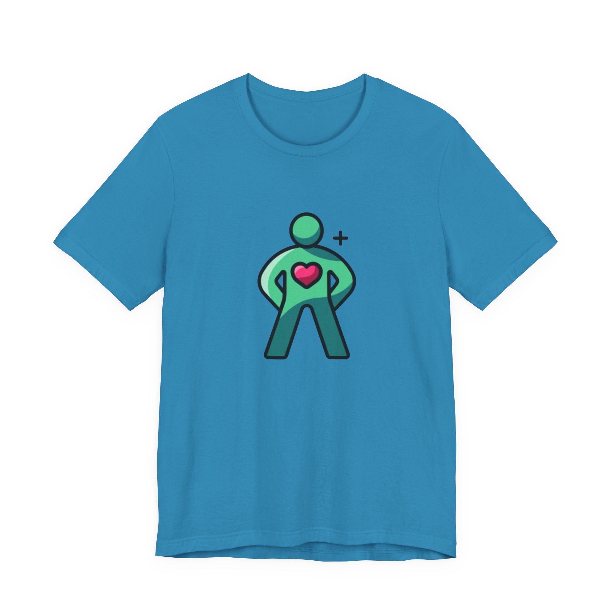 Body Positive Hero Unisex Tee - Fun Graphic T-Shirt for Wellness, Exercise, Fitness, Gym, Gift for Health Enthusiasts