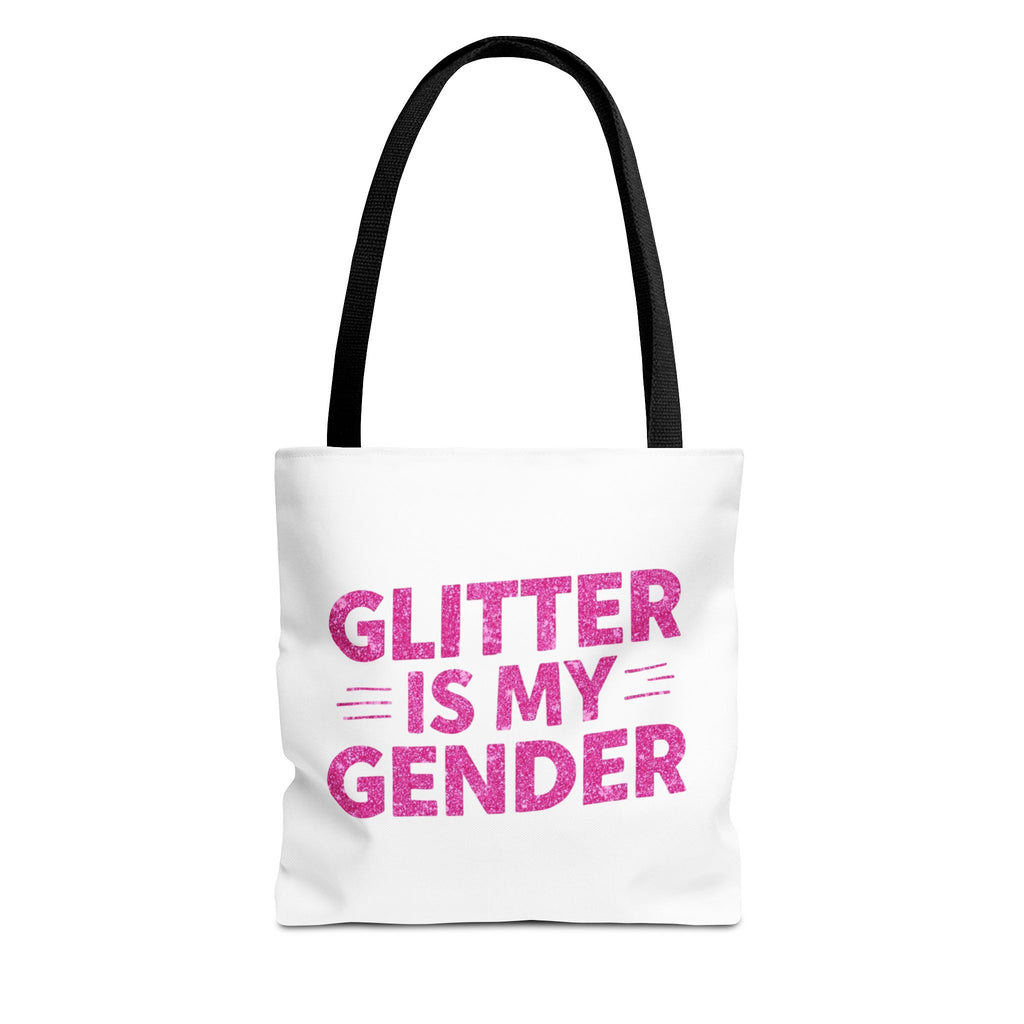 Glitter Is My Gender Tote Bag, Stylish Shopping Tote, LGBTQ+ Pride Accessory, Statement Bag, Eco-Friendly Gift, Daily Use Carryall