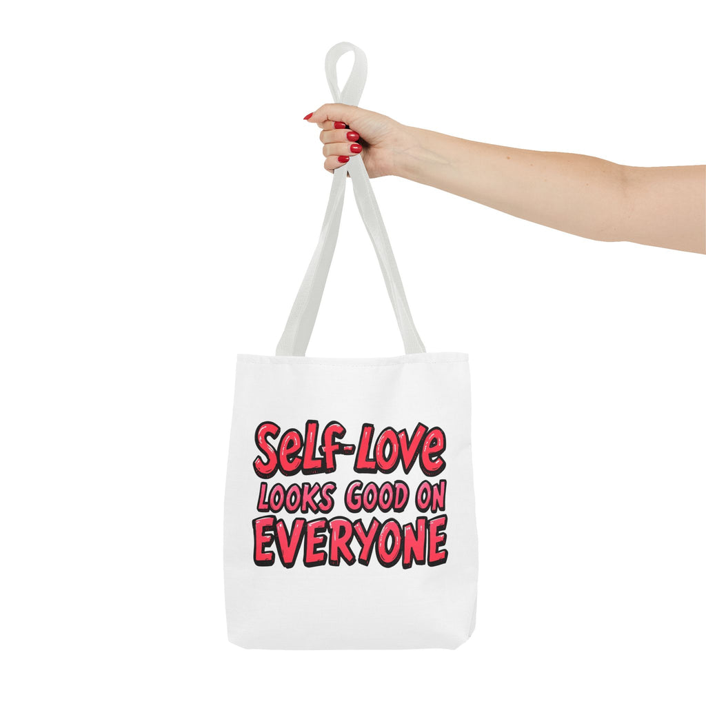 Self-Love Tote Bag, Motivational Bag, Gift for Her, Eco-Friendly Carryall, Affirmation Tote