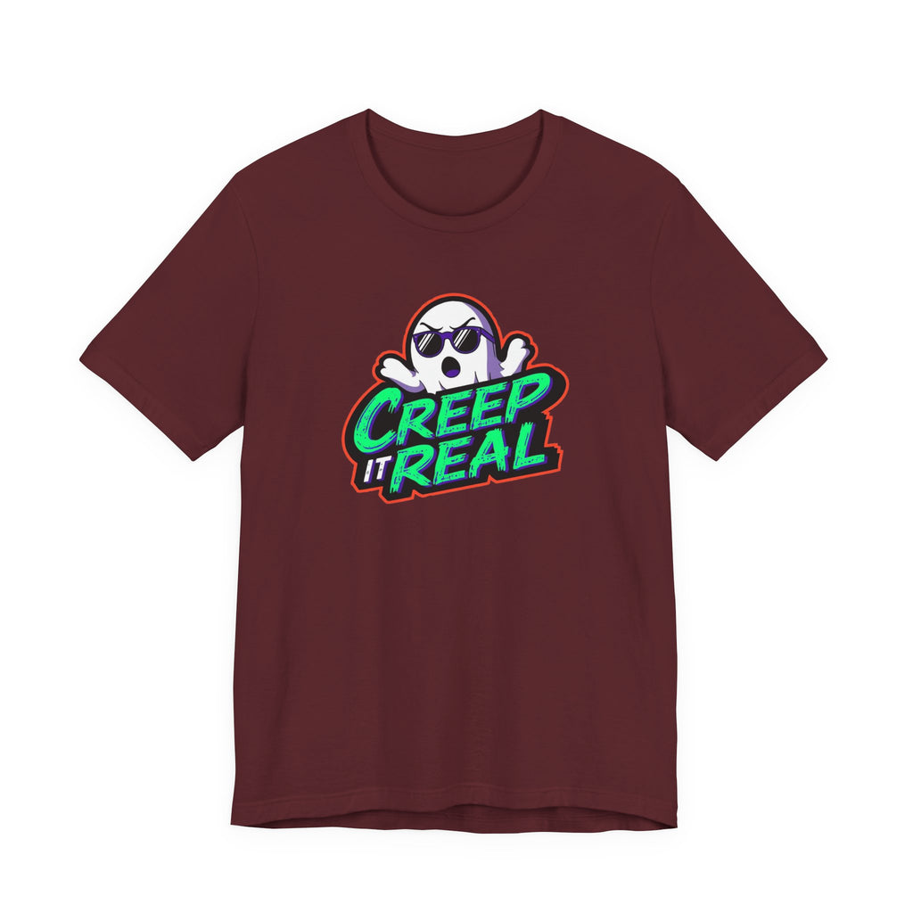 Creep it Real, Funny Halloween Tee, Unisex Jersey Short Sleeve Tee