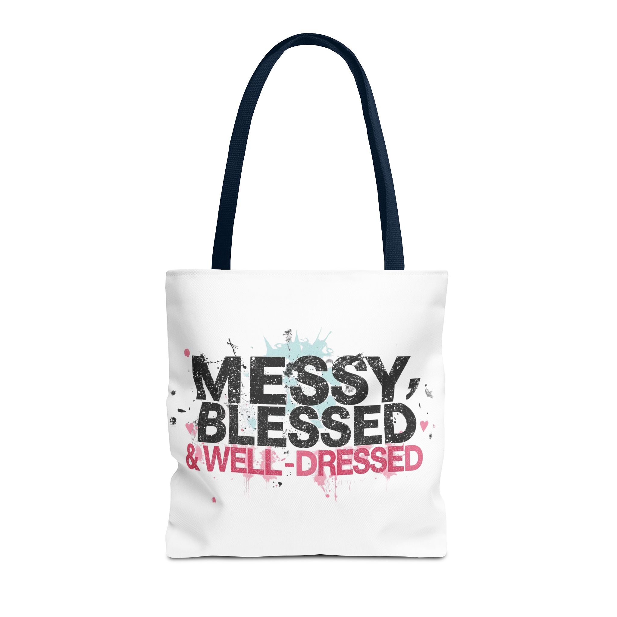 Messy, Blessed & Well-Dressed Tote Bag - Stylish Everyday Companion for Moms, Gifts, Shopping, Beach, Travel