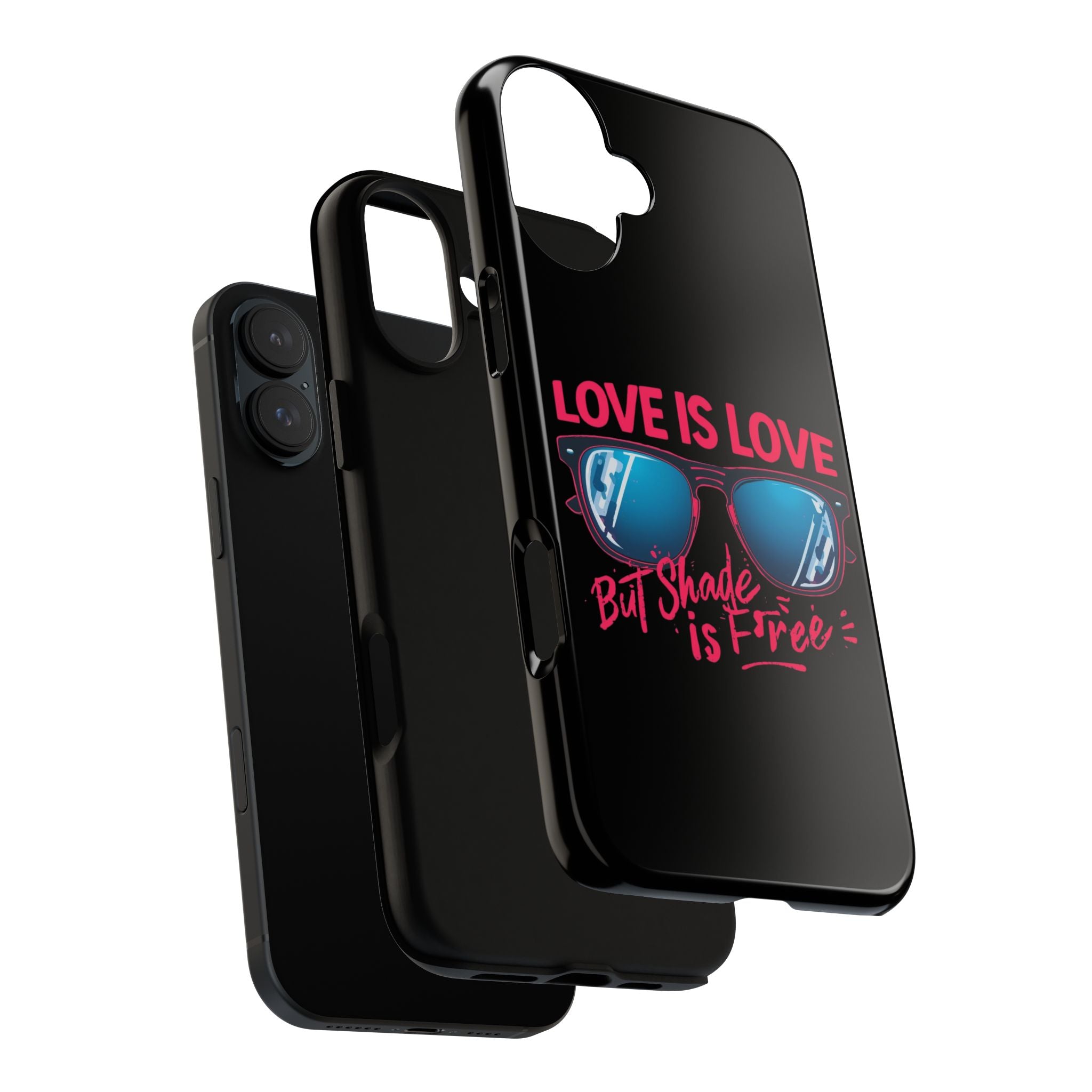Love Is Love Phone Case, Fun Sunglasses Design, Unique Phone Accessory, Colorful Cell Phone Cover
